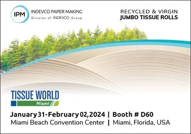 INDEVCO Paper Making to Showcase Customized Tissue Solutions at Tissue World Miami 2024